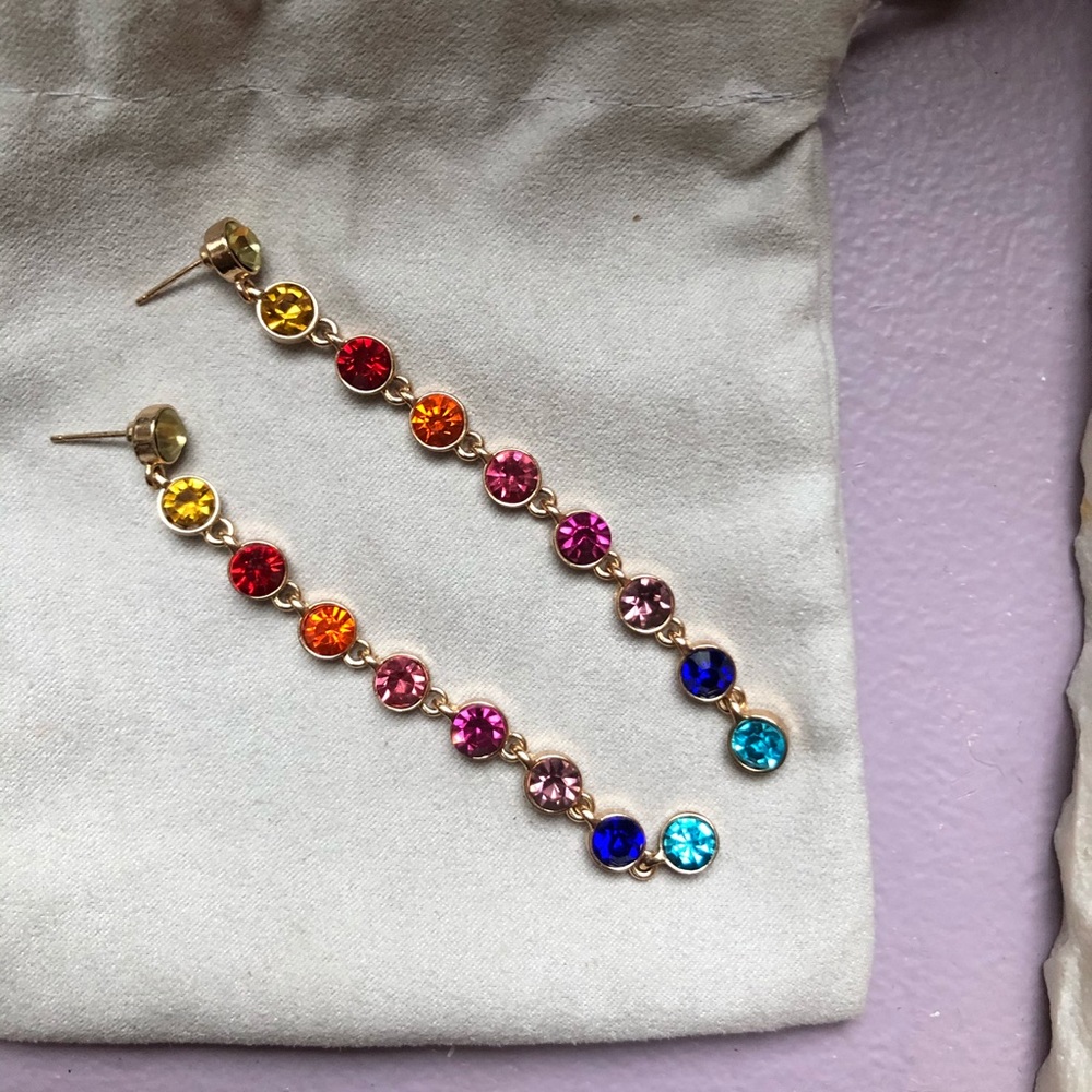 Rainbow Dangle Earrings